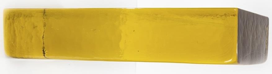 S.Anselmo Glass Bricks Golden Amber Tavella Half 5.9x24.6