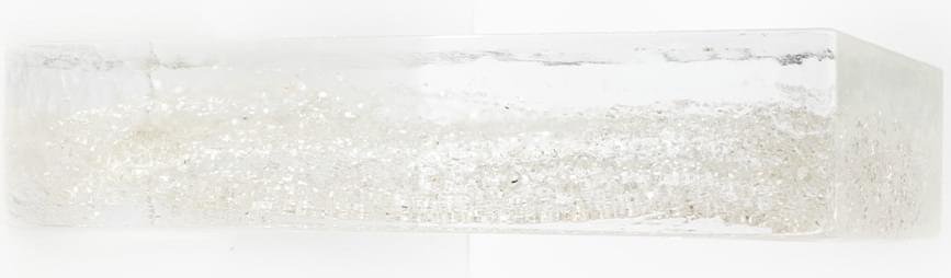 S.Anselmo Glass Bricks Silver Glitter 5.3x24.6