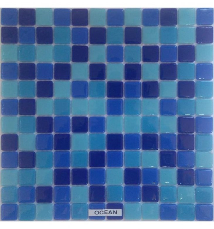 Safranglass Mosaic Ocean 31.5x31.5