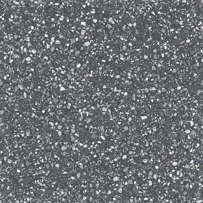 Self Terrazzo Black 25x25