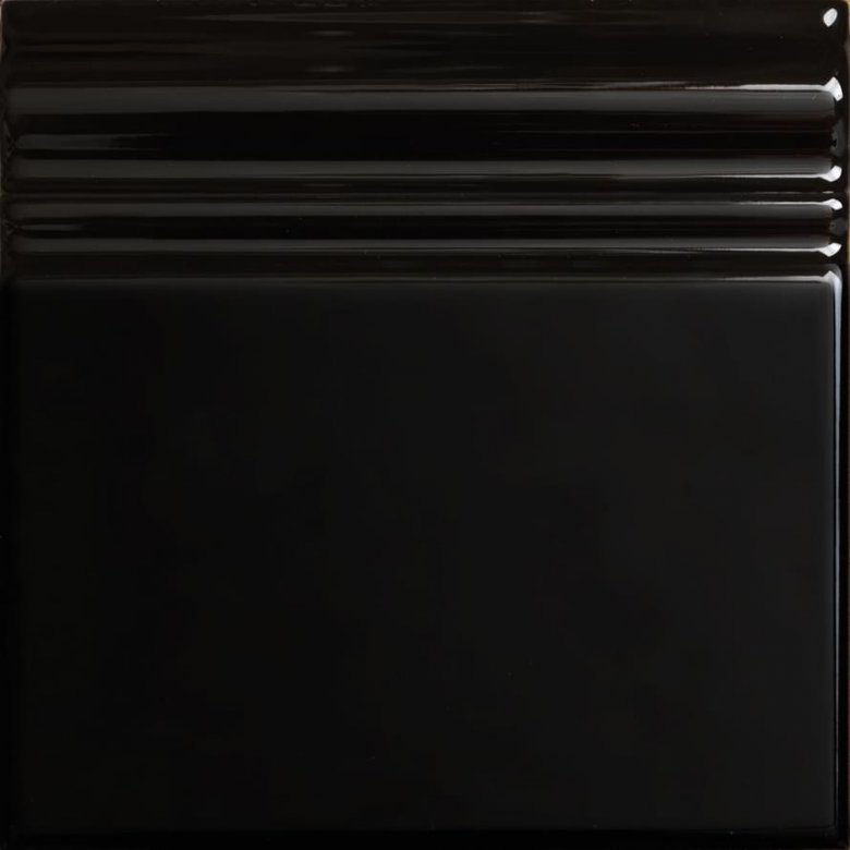 Self Victorian Skirting Black Glossy 15x15