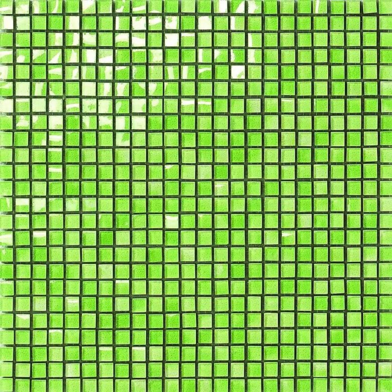 Settecento Musiva Verde Kiwi 1x1 Su Rete 28.6x28.6