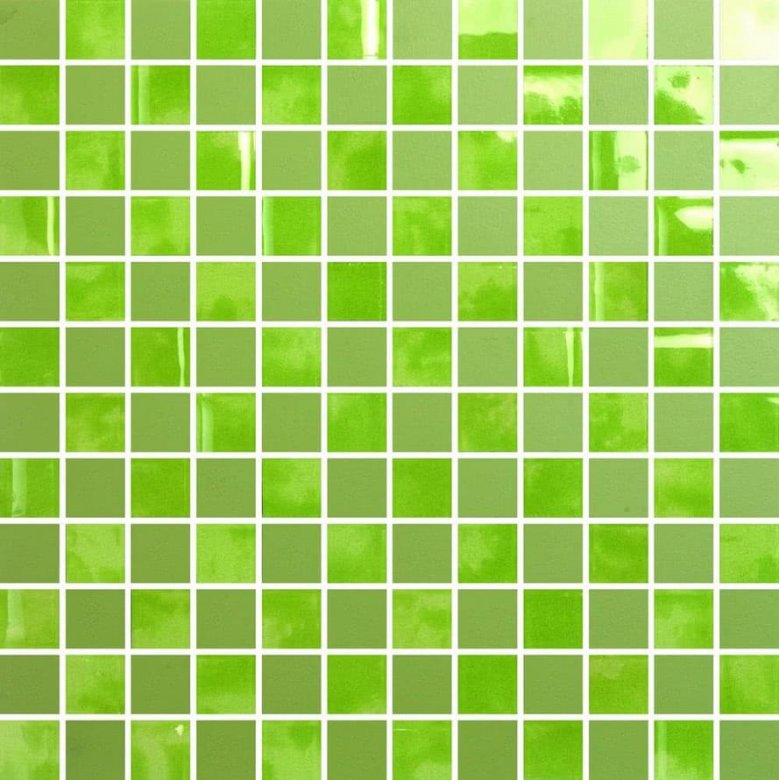 Settecento The Wall Highlights Verde Kiwi Su Rete 2.2x2.2 28.6x28.6
