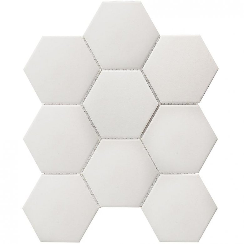 Starmosaic Homework Mosaic Hexagon Big White Antislip 25.6x29.5