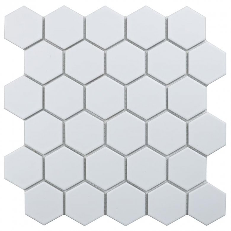 Starmosaic Mosaic Hexagon Small White Matt 27.2x28.2