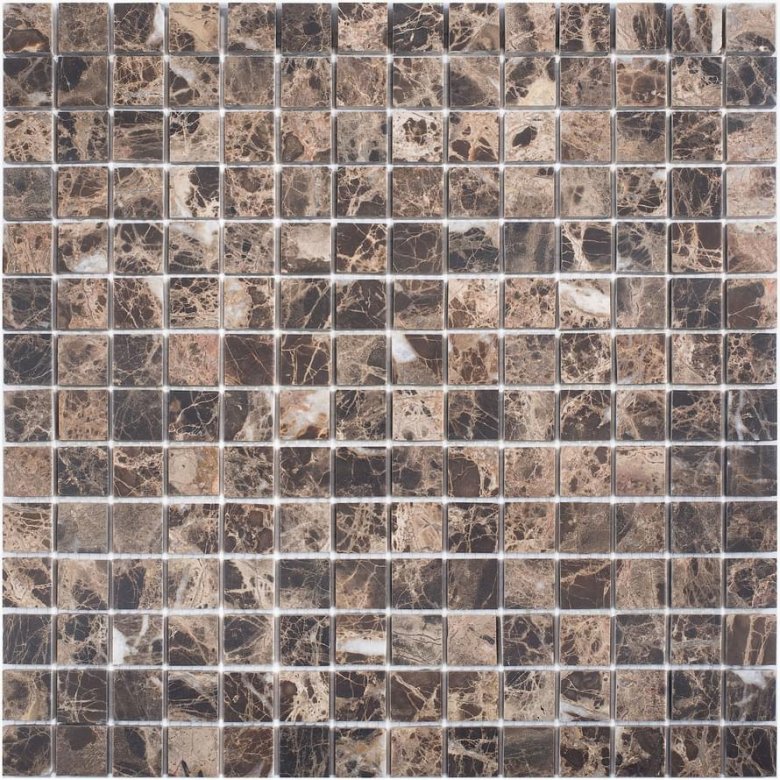 Starmosaic Wild Stone Mosaic 20x20 Dark Emperador Matt 30.5x30.5