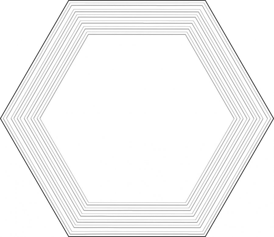 Tubadzin Cielo E Terra Dekor Bianco Geometry 2 Mat 19.2x22.1