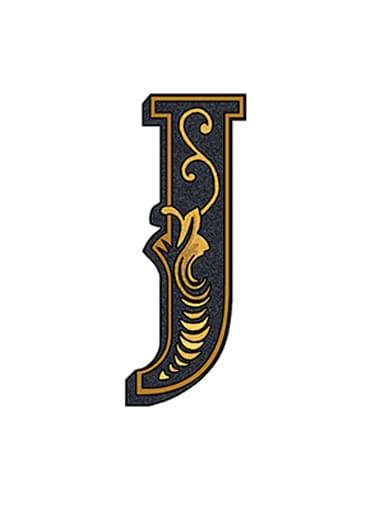 Versace Alphabet Lettera Bianca J 14.5x19.4