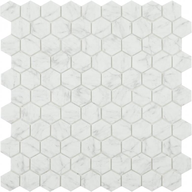 Vidrepur Honey Marbles Carrara Grey MT Hex Antislip 30.7x31.7