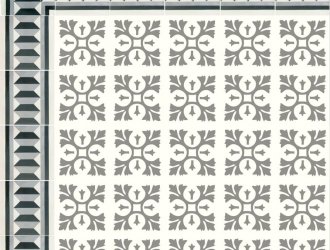Плитка Carodeco коллекция Les Fleurs Et Arabesques