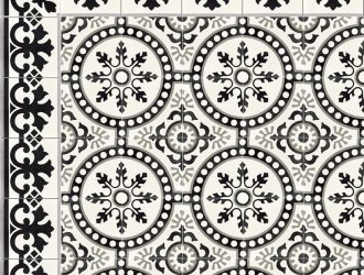 Плитка Carodeco коллекция Les Fleurs Et Arabesques