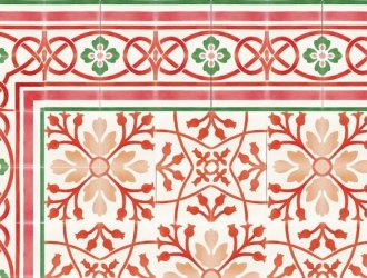 Плитка Carodeco коллекция Les Fleurs Et Arabesques