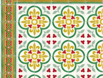 Плитка Carodeco коллекция Les Fleurs Et Arabesques