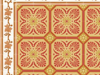 Плитка Carodeco коллекция Les Fleurs Et Arabesques