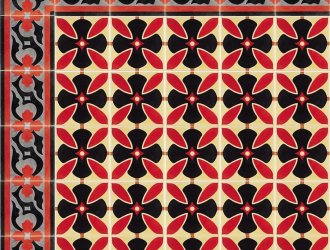 Плитка Carodeco коллекция Les Fleurs Et Arabesques