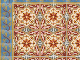 Плитка Carodeco коллекция Les Fleurs Et Arabesques