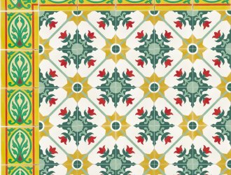 Плитка Carodeco коллекция Les Fleurs Et Arabesques