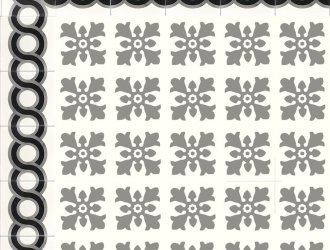 Плитка Carodeco коллекция Les Fleurs Et Arabesques