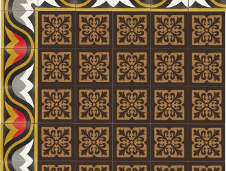 Плитка Carodeco коллекция Les Fleurs Et Arabesques