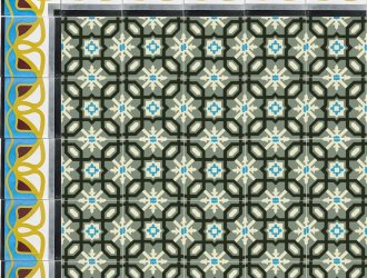 Плитка Carodeco коллекция Les Fleurs Et Arabesques
