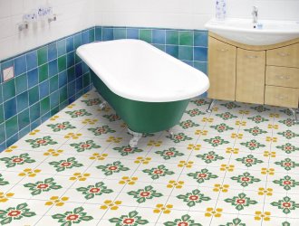 Плитка Carodeco коллекция Les Fleurs Et Arabesques