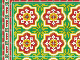 Плитка Carodeco коллекция Les Fleurs Et Arabesques