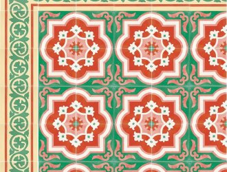 Плитка Carodeco коллекция Les Fleurs Et Arabesques
