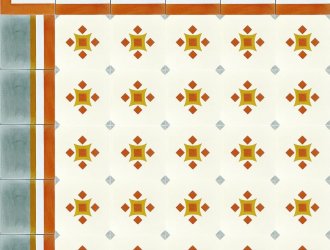 Плитка Carodeco коллекция Les Fleurs Et Arabesques