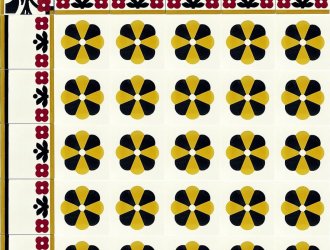Плитка Carodeco коллекция Les Fleurs Et Arabesques