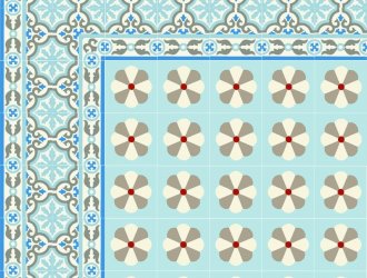 Плитка Carodeco коллекция Les Fleurs Et Arabesques