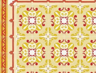 Плитка Carodeco коллекция Les Fleurs Et Arabesques
