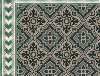 Плитка Carodeco коллекция Les Fleurs Et Arabesques