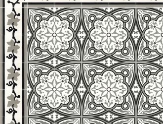 Плитка Carodeco коллекция Les Fleurs Et Arabesques