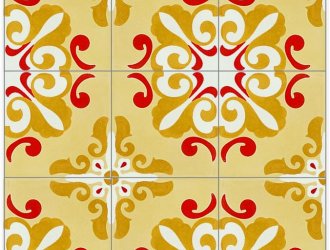 Плитка Carodeco коллекция Les Fleurs Et Arabesques