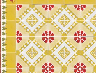 Плитка Carodeco коллекция Les Fleurs Et Arabesques