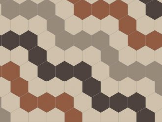 Плитка Carodeco коллекция Les Octogones-Hexagones Et Cabochons