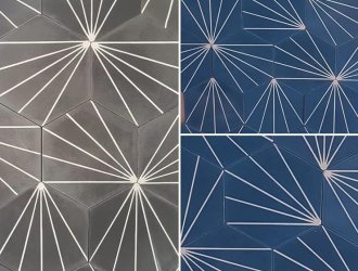 Плитка Carodeco коллекция Les Octogones-Hexagones Et Cabochons
